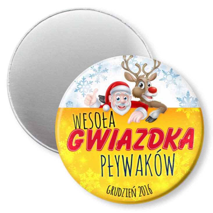 przypinka magnes Wesoła gwiazdka Pływaków 2016