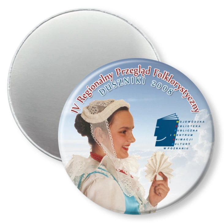 przypinka magnes Wojewódzki Przegląd Folklorystyczny - Duszniki 2008