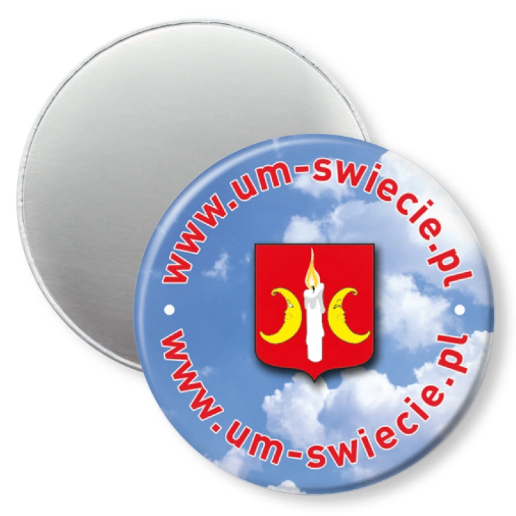 przypinka magnes www.um-swiecie.pl