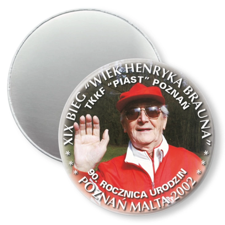 przypinka magnes XIX Bieg Wiek Henryka Brauna