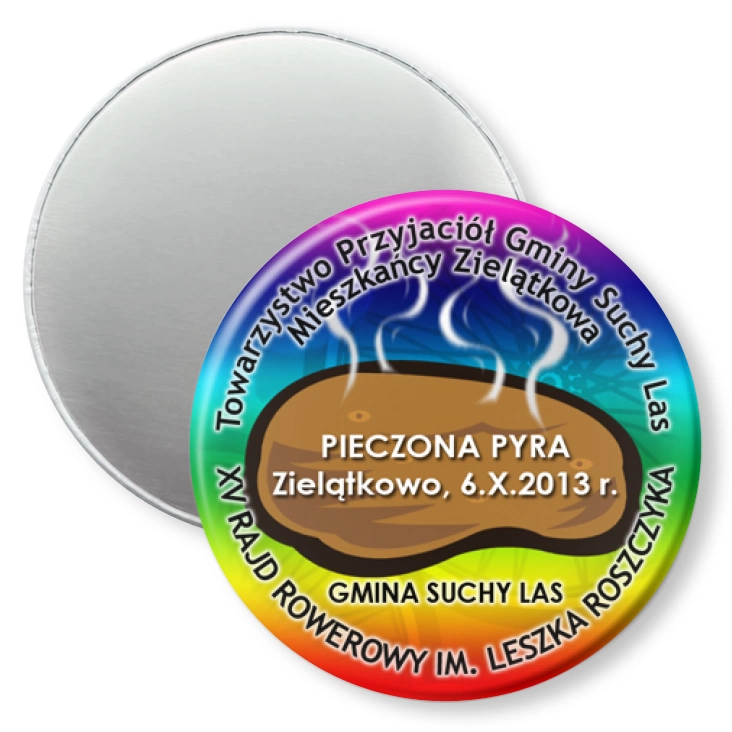 przypinka magnes XV Rajd Rowerowy im. Leszka Roszczyka