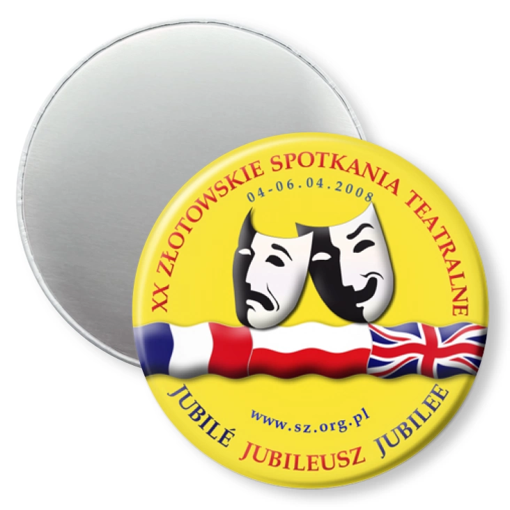 przypinka magnes XX Złotowskie Spotkania Teatralne