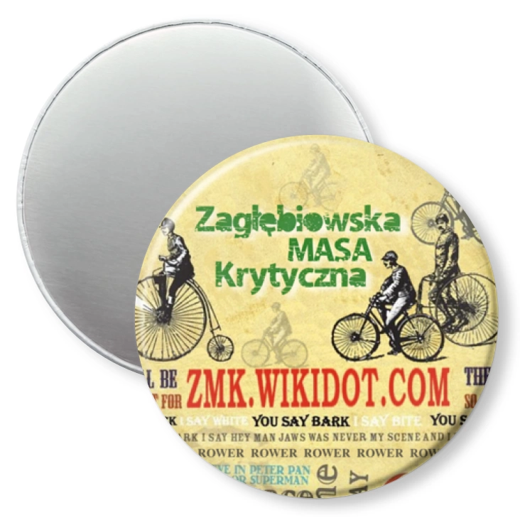 przypinka magnes Zagłębiowska Masa Krytyczna