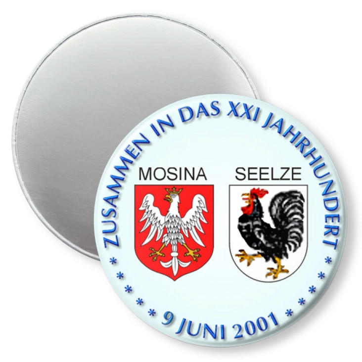 przypinka magnes ZUSAMMEN IN DAS XXI JAHRUNDERT