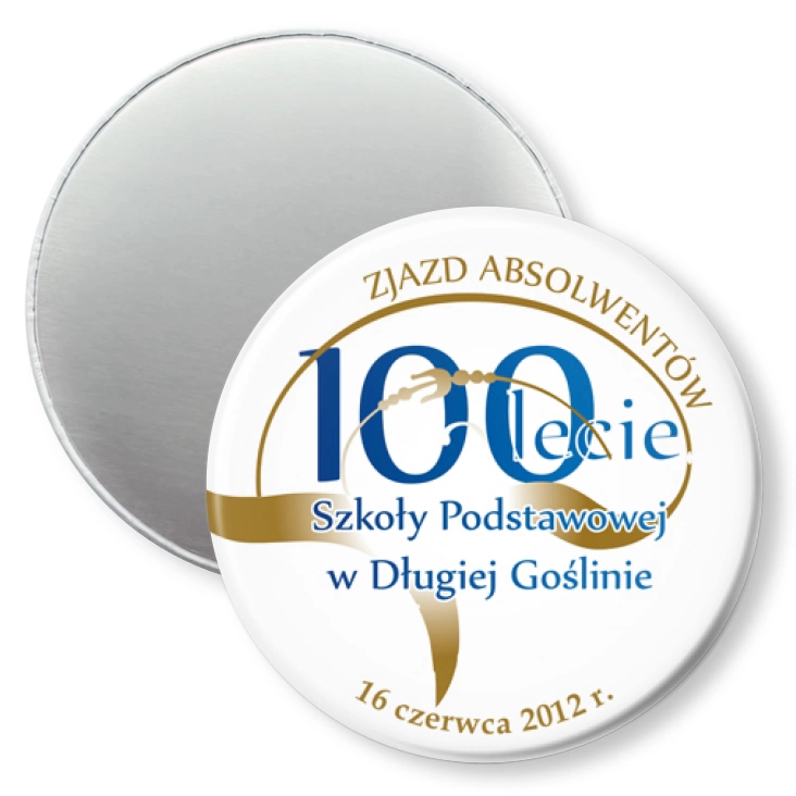 przypinka magnes 100-lecie SP w Długiej Goślinie