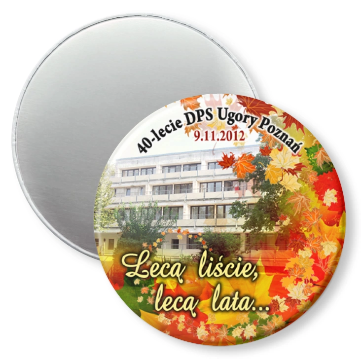 przypinka magnes 40-lecie DPS Ugory Poznań