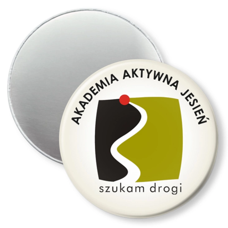 przypinka magnes Akademia Aktywna Jesień