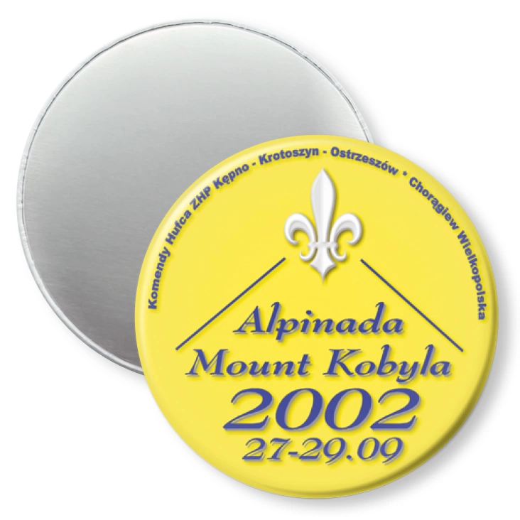 przypinka magnes Alpinada Mount Kobyla 2002