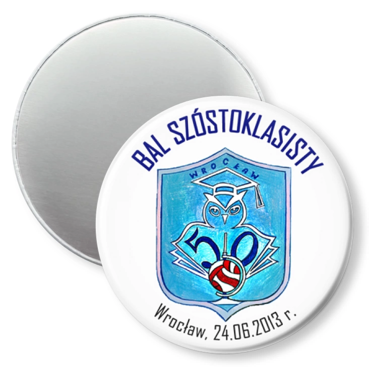 przypinka magnes Bal Szóstoklasisty