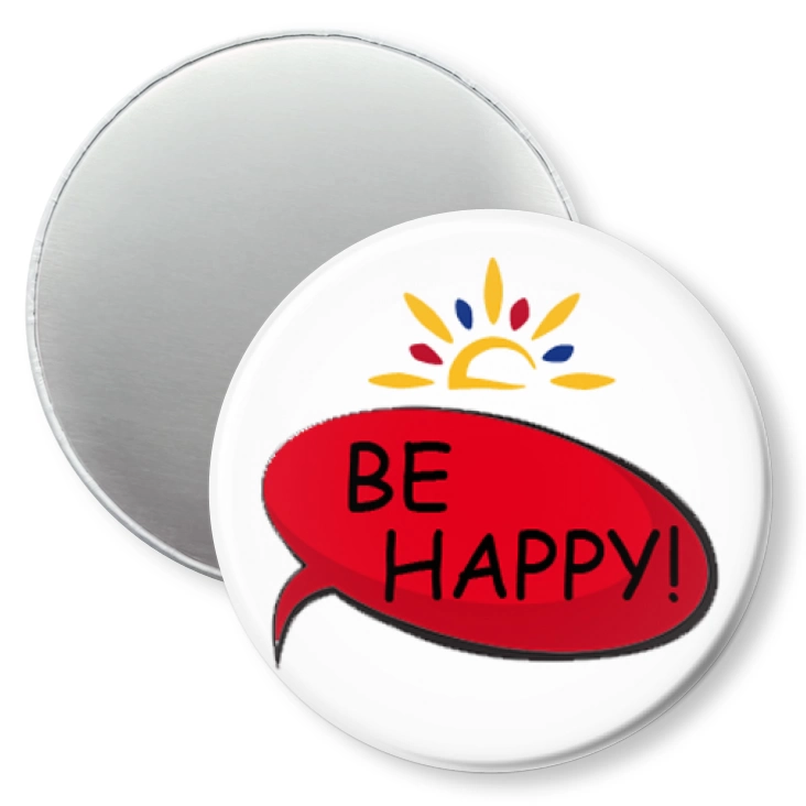 przypinka magnes Be happy!