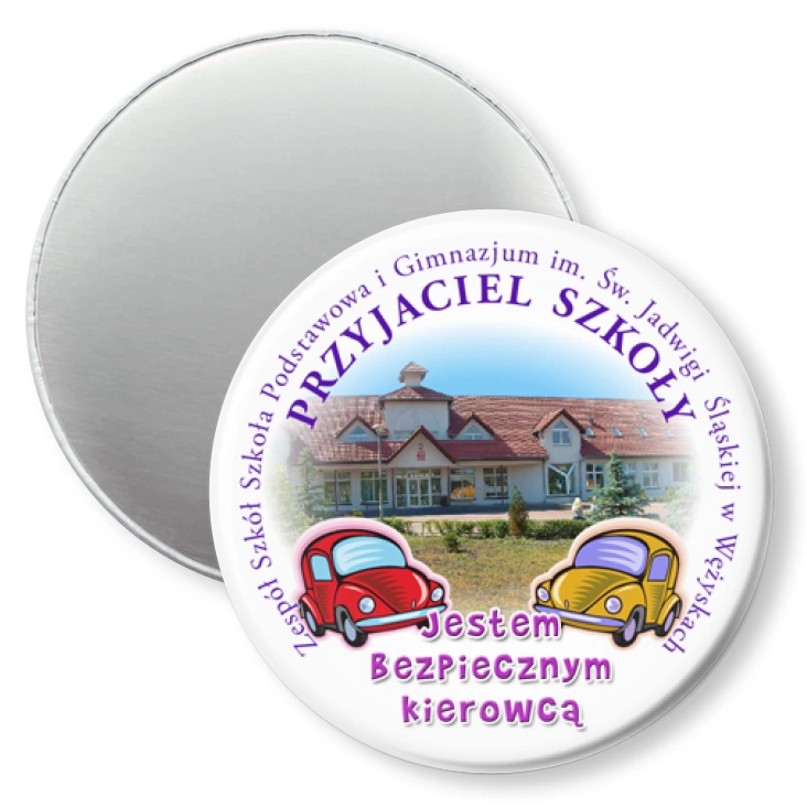 przypinka magnes Bezpieczny kierowca