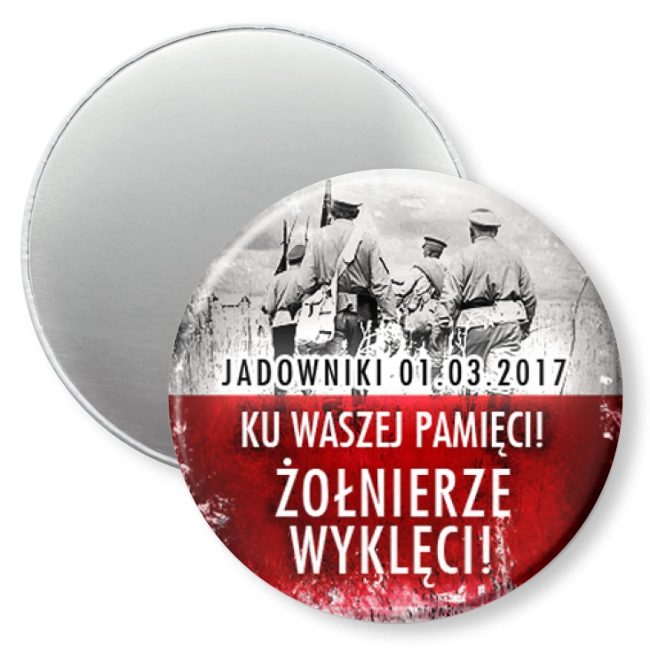 przypinka magnes Cześć Ich pamięci! Żołnierze Wyklęci!