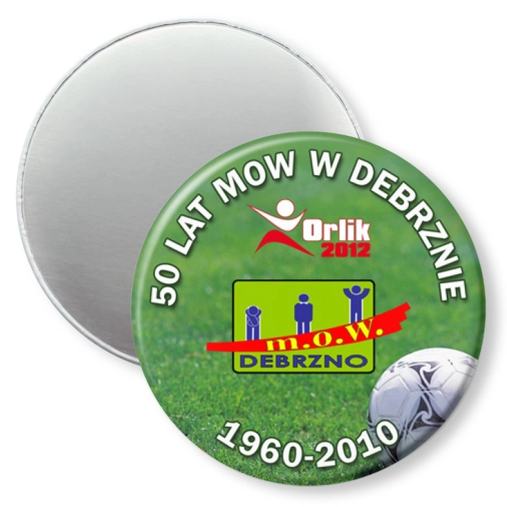 przypinka magnes Debrzno MOW 50 Lat