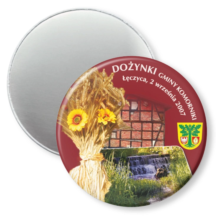 przypinka magnes Dożynki Gminy Komorniki 2007