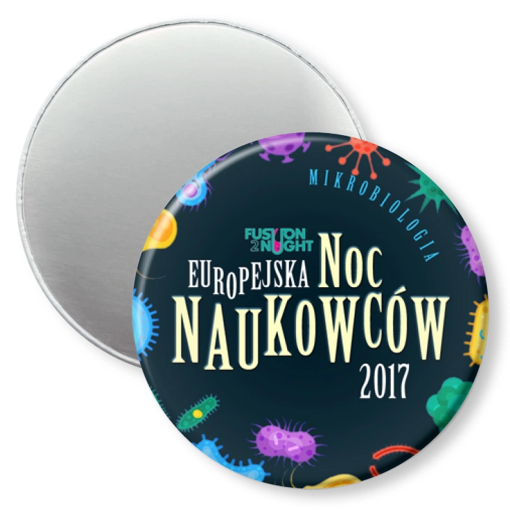 przypinka magnes Europejska Noc Naukowców 2017