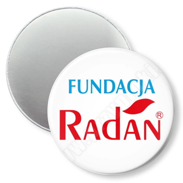 przypinka magnes Fundacja Radan