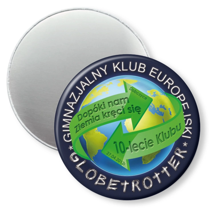 przypinka magnes Globetrotter