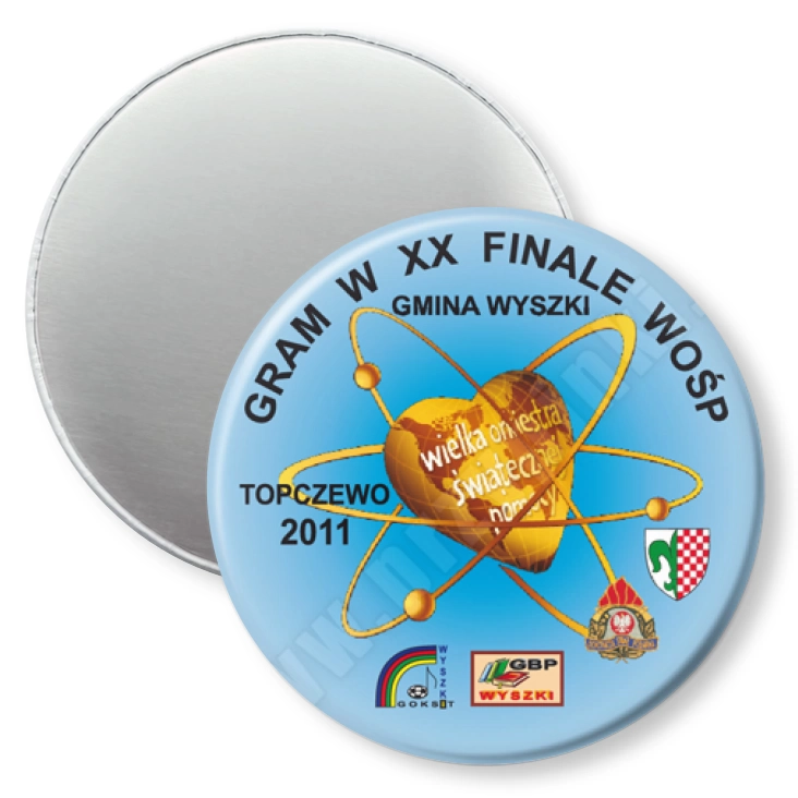 przypinka magnes Gram w XX Finale WOŚP