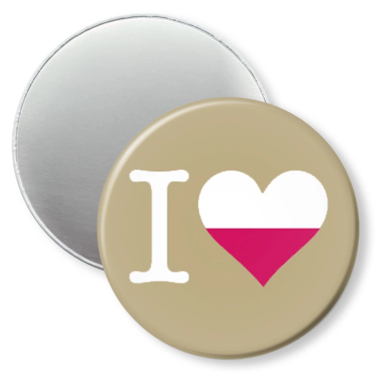przypinka magnes I love poland