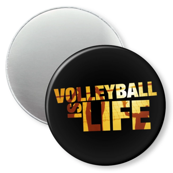 przypinka magnes I love volleyball
