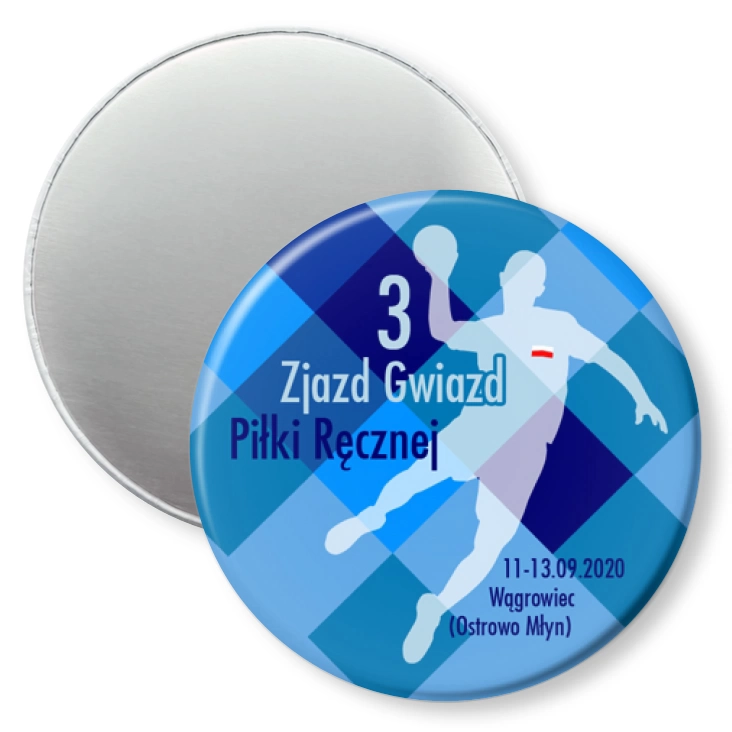 przypinka magnes III Zjazd Gwiazd Piłki Ręcznej