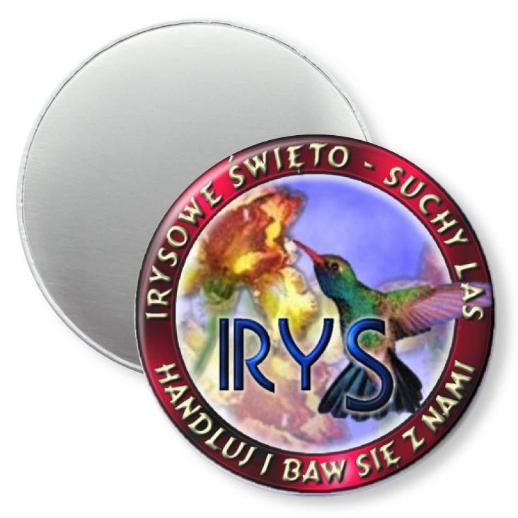 przypinka magnes Irysowe Święto - Suchy Las