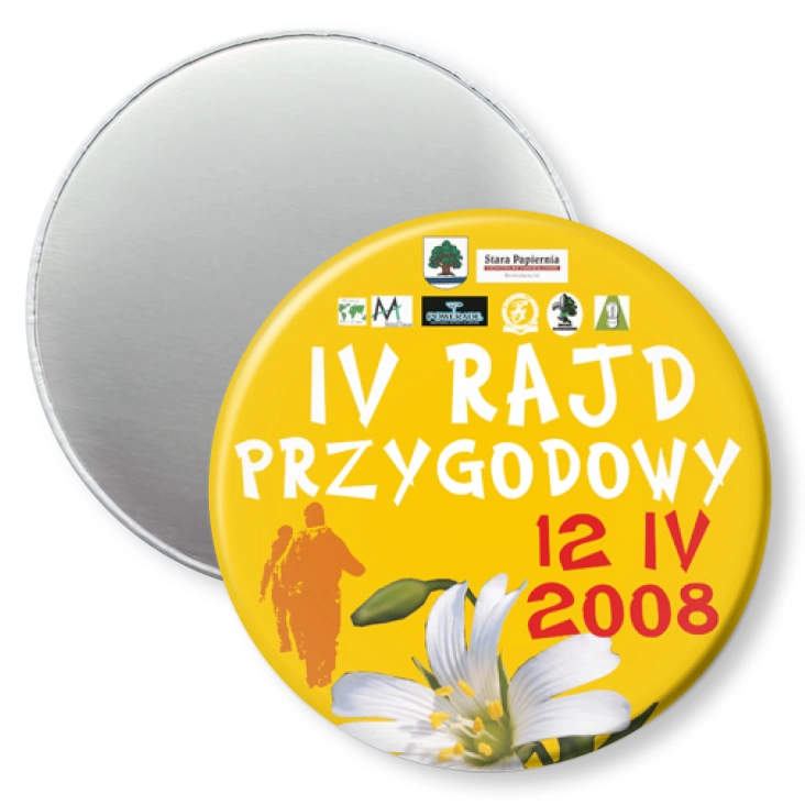 przypinka magnes IV Rajd Przygodowy Konstancin-Jeziorna