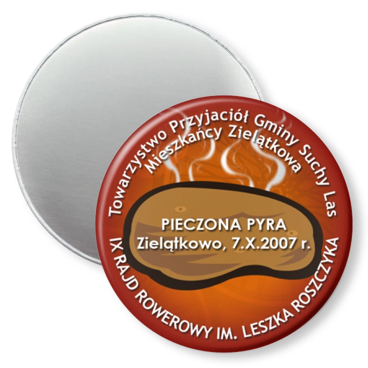 przypinka magnes IX Rajd Rowerowy im. Leszka Roszczyka