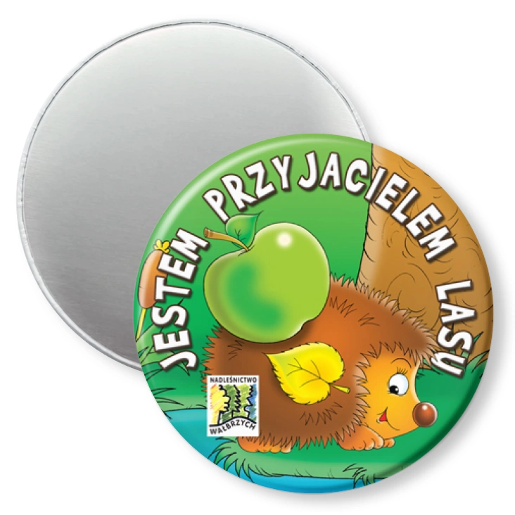 przypinka magnes Jestem Przyjacielem Lasu