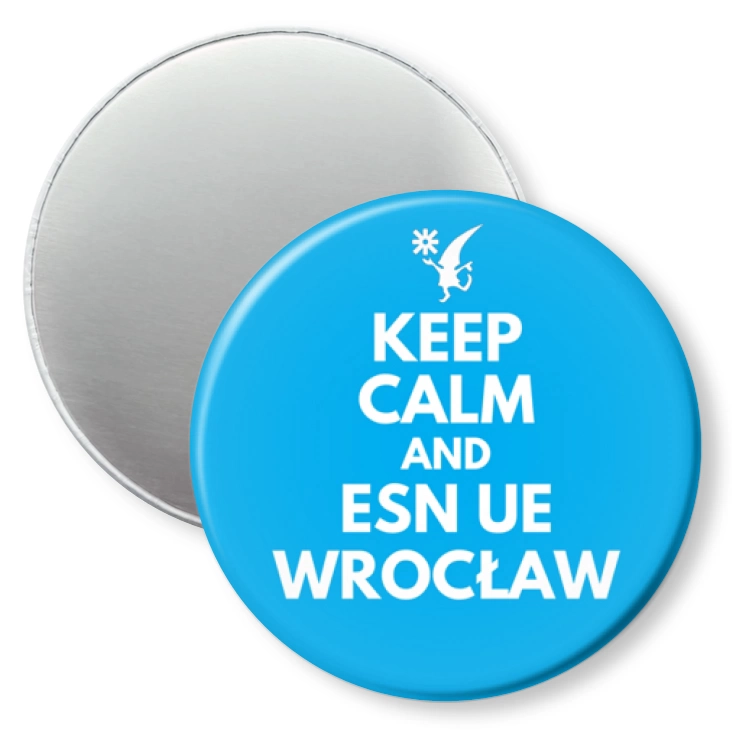 przypinka magnes Keep calm and ESN