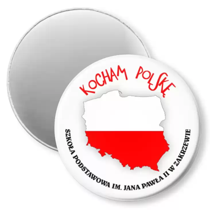 przypinka magnes Kocham Polskę