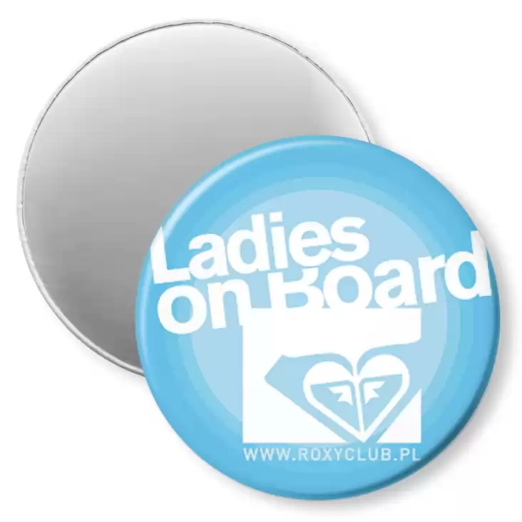 przypinka magnes Ladies On Board