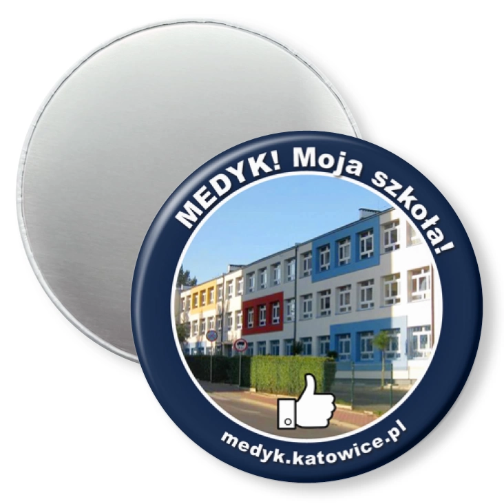 przypinka magnes Medyk! Moja szkoła