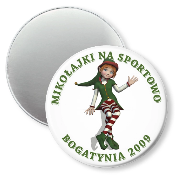 przypinka magnes Mikołajki Bogatynia B