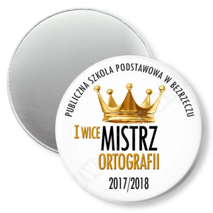 przypinka magnes Mistrz Ortografii