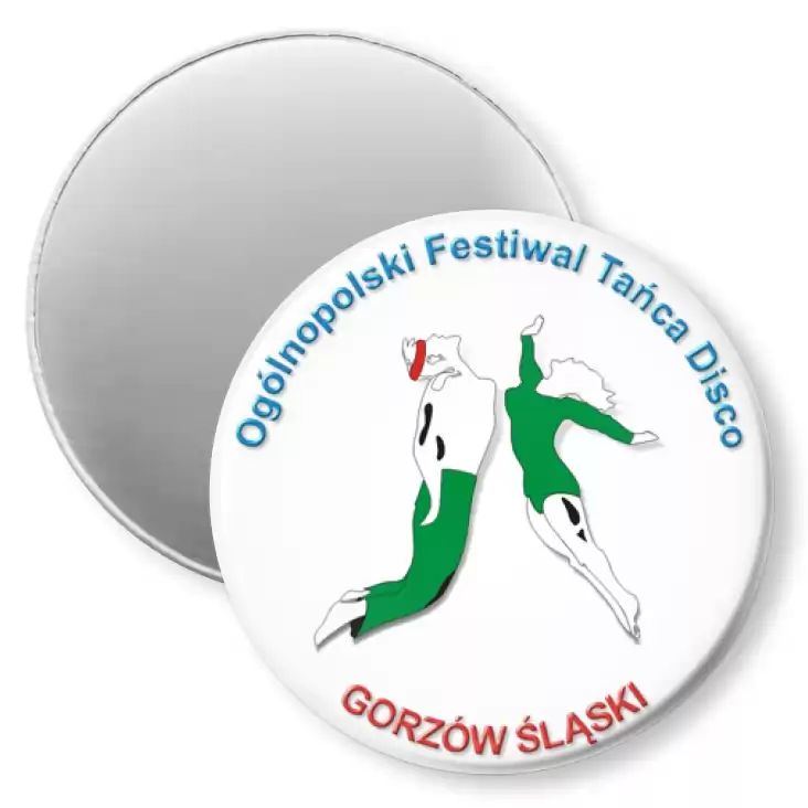 przypinka magnes Ogólnopolski Festiwal Tańca Disco w Gorzowie Śląskim