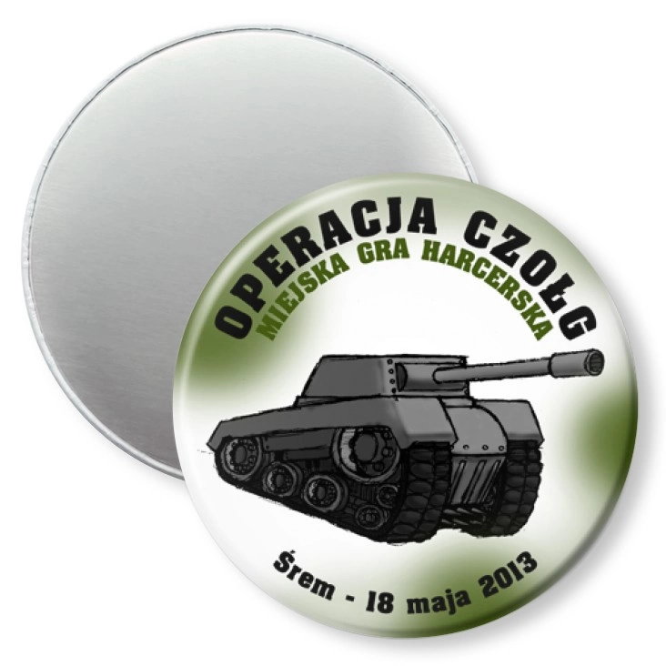 przypinka magnes Operacja Czołg