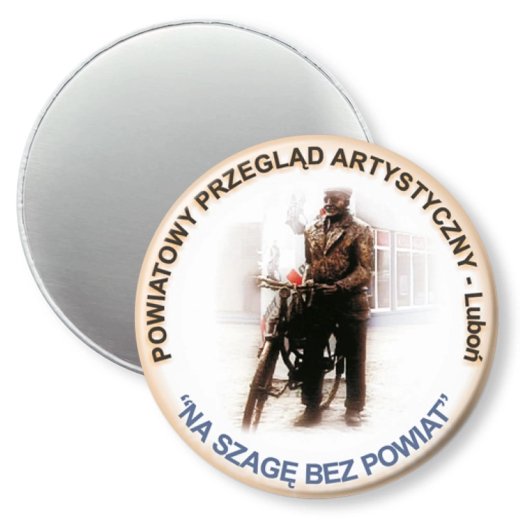 przypinka magnes Powiatowy Przegląd Artystyczny - Luboń