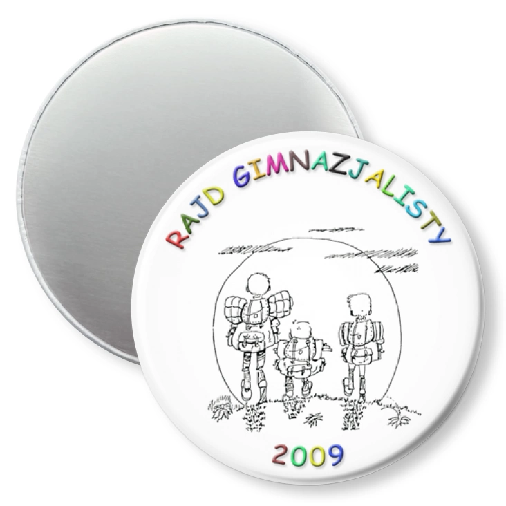 przypinka magnes Rajd Gimnazjalisty 2009