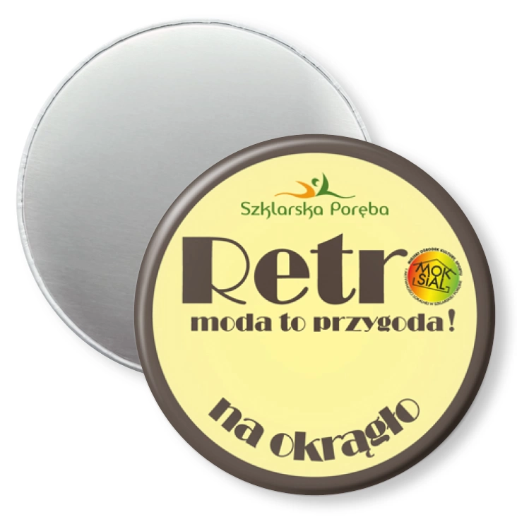 przypinka magnes Retro