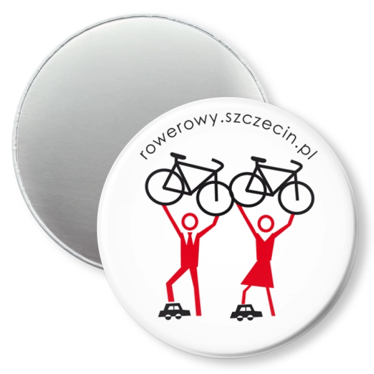 przypinka magnes Rowerowy Szczecin