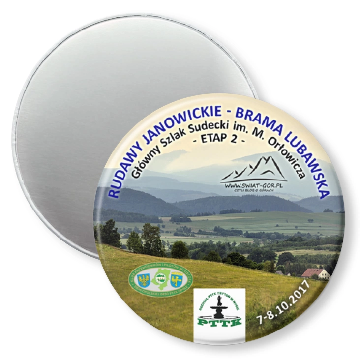 przypinka magnes Rudaw Janowickie - Brama Lubawska