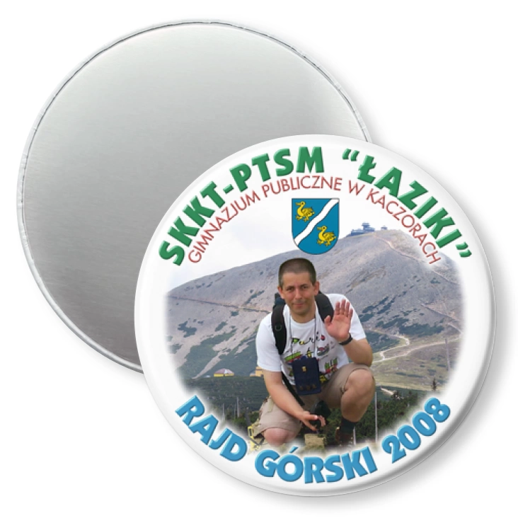 przypinka magnes SKKT-PTSM Łaziki - rajd Górski 2008