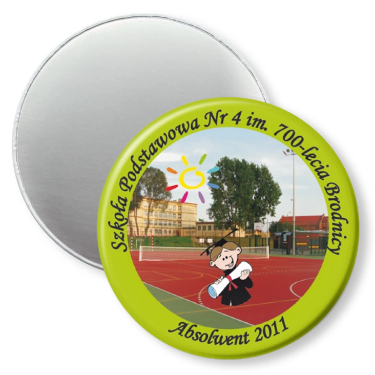 przypinka magnes SP nr 4 w Brodnicy - Absolwent 2011