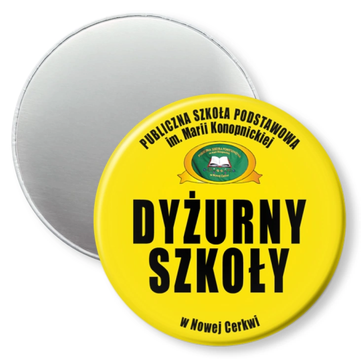 przypinka magnes SP w Nowej Cerkwi - dyżurny szkoły