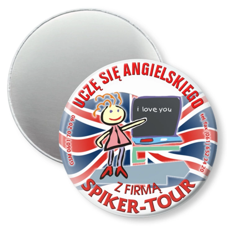 przypinka magnes Spiker-Tour