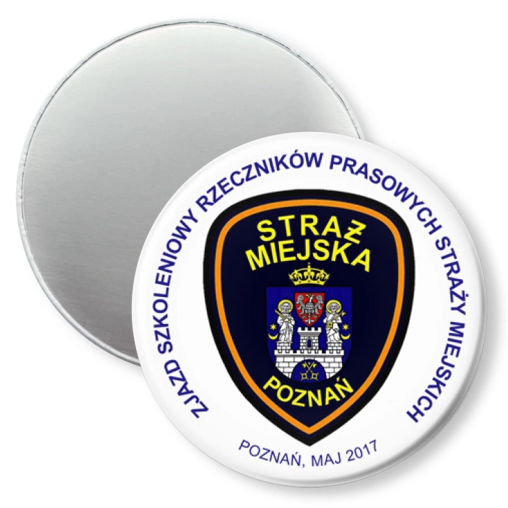 przypinka magnes Straż Miejska Poznań - zjazd szkoleniowy