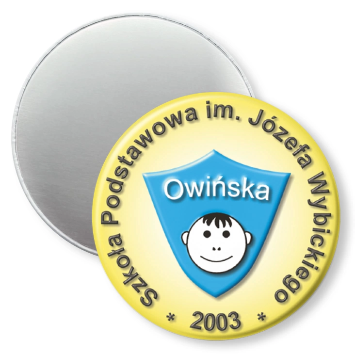 przypinka magnes Szkoła Podstawowa w Owińskach