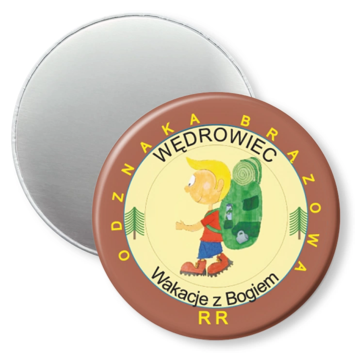 przypinka magnes Wakacje z Bogiem - Wędrowiec