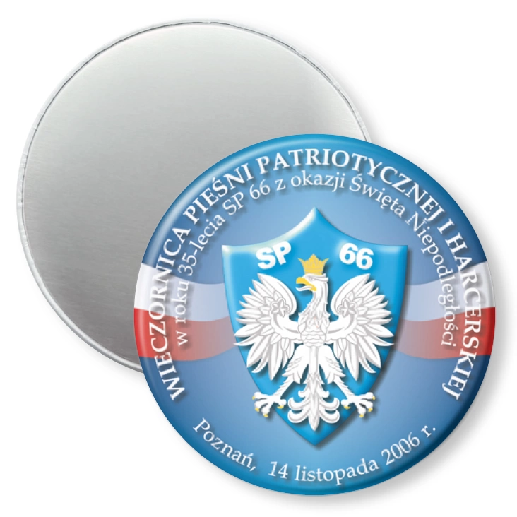 przypinka magnes Wieczornica Pieśni Patriotycznej i Harcerskiej